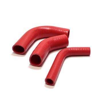 Патрубок радиатора МТЗ-80,82 (2шт) 70-1303001 верхний и 50-1303062 нижний (оранж. силикон)